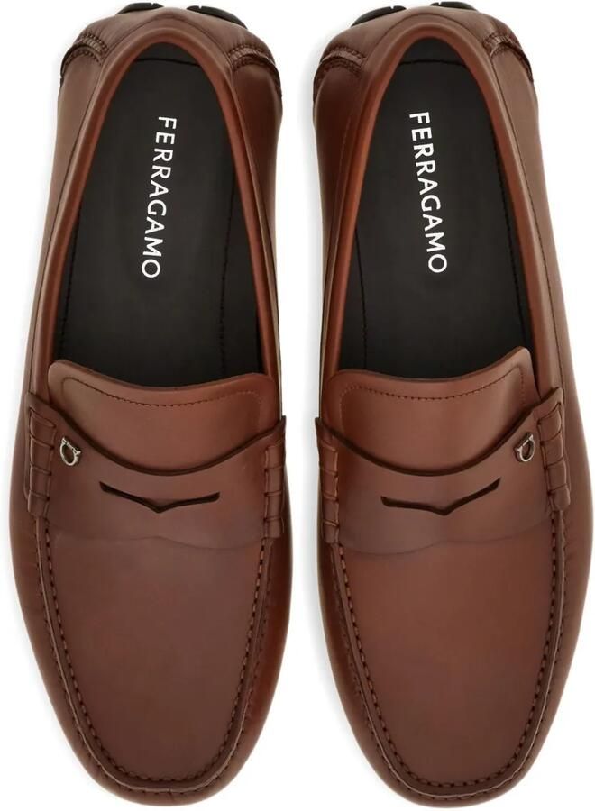 Ferragamo Loafers met Gancini-gesp Bruin - Foto 2