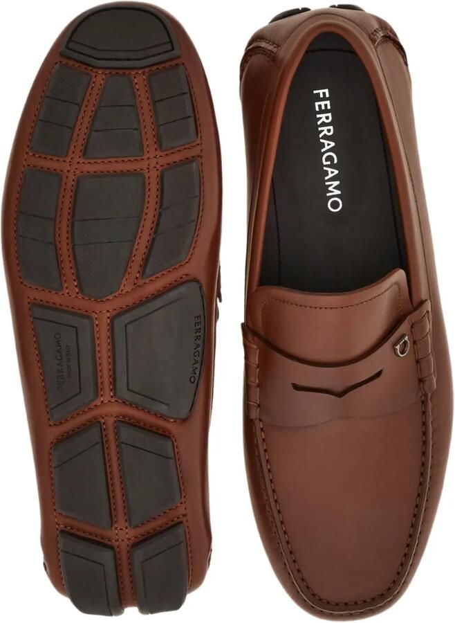 Ferragamo Loafers met Gancini-gesp Bruin - Foto 3