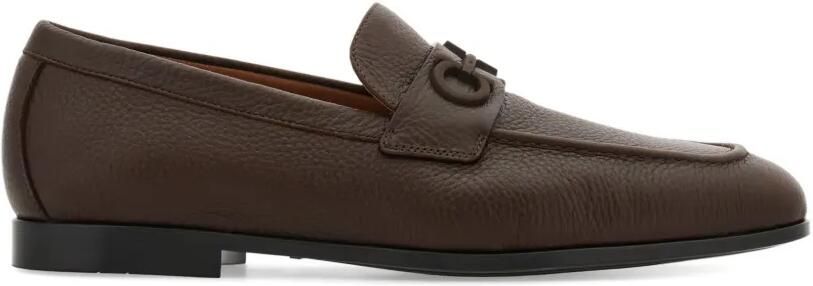 Ferragamo Loafers met Gancini-gesp Bruin