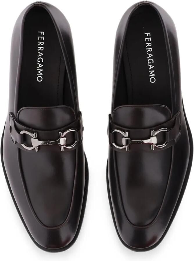 Ferragamo Loafers met Gancini-gesp Bruin - Foto 3