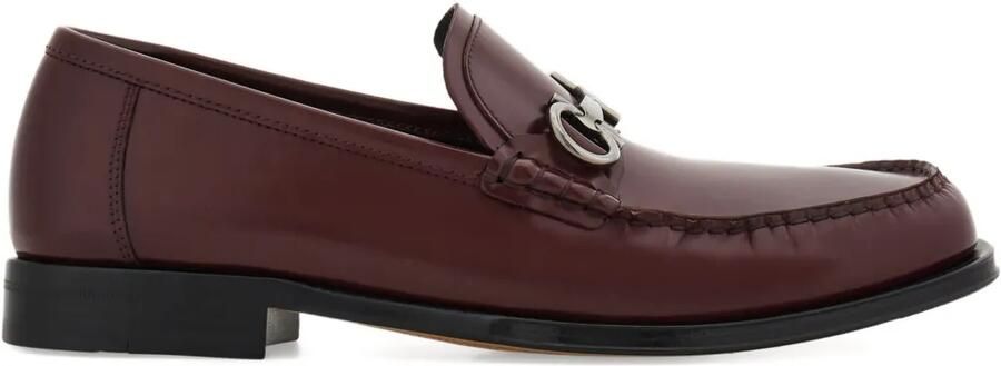 Ferragamo Loafers met Gancini-gesp Rood