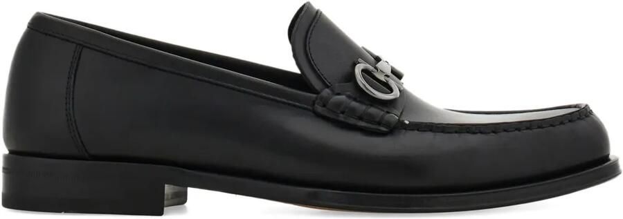 Ferragamo Loafers met Gancini-gesp Zwart