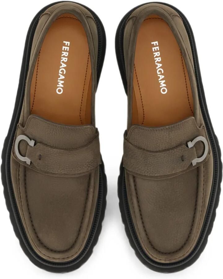Ferragamo Loafers met Gancini ornament Bruin - Foto 2