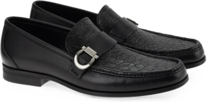 Ferragamo Loafers met Gancini ornament Zwart - Foto 5