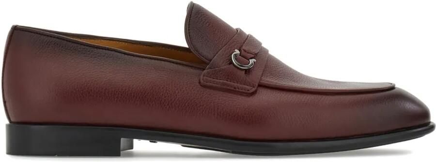 Ferragamo Loafers met Gancini-plakkaat Bruin