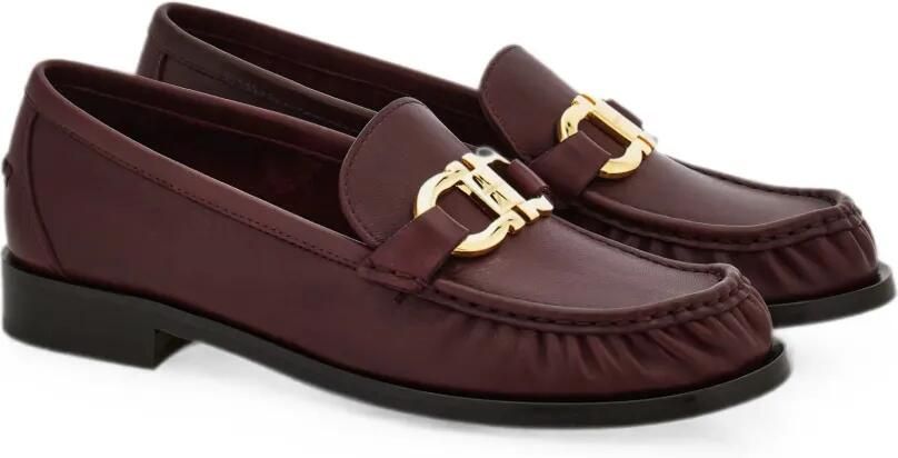 Ferragamo Loafers met Gancini-plakkaat Bruin - Foto 5