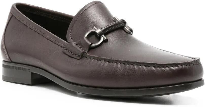 Ferragamo Loafers met Gancini-plakkaat Bruin - Foto 3