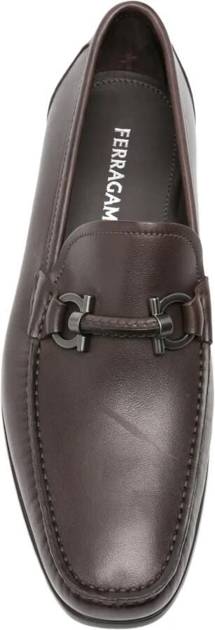 Ferragamo Loafers met Gancini-plakkaat Bruin - Foto 4