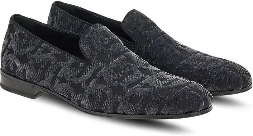 Ferragamo Loafers met grosgrain afwerking en jacquard-patroon Zwart - Foto 3