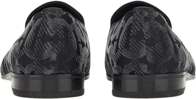 Ferragamo Loafers met grosgrain afwerking en jacquard-patroon Zwart - Foto 4