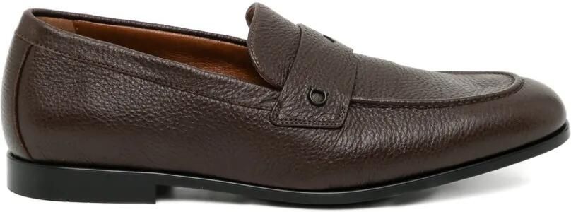 Ferragamo Loafers met logopatch Bruin