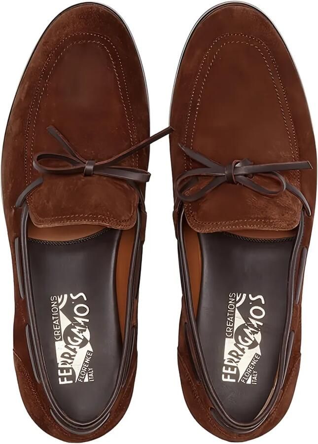 Ferragamo Loafers met strikdetail Bruin - Foto 2