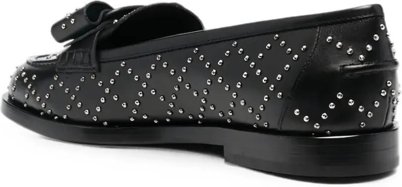 Ferragamo Loafers met studs en strik Zwart - Foto 2
