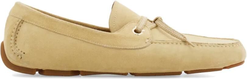 Ferragamo Loafers met veters Beige