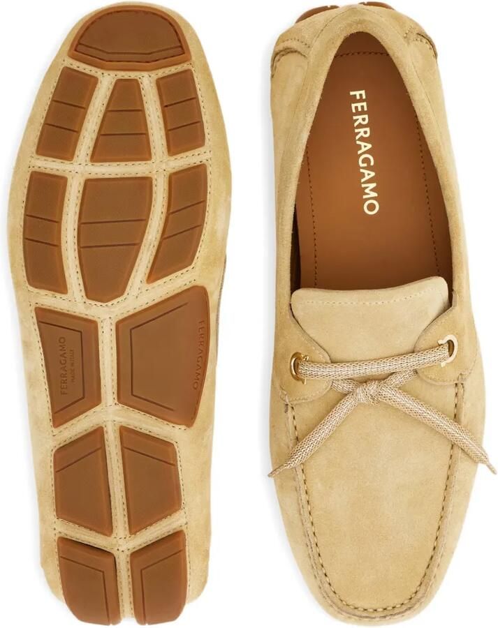 Ferragamo Loafers met veters Beige - Foto 2
