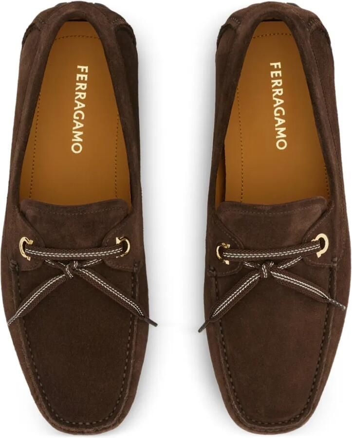 Ferragamo Loafers met veters Bruin - Foto 2