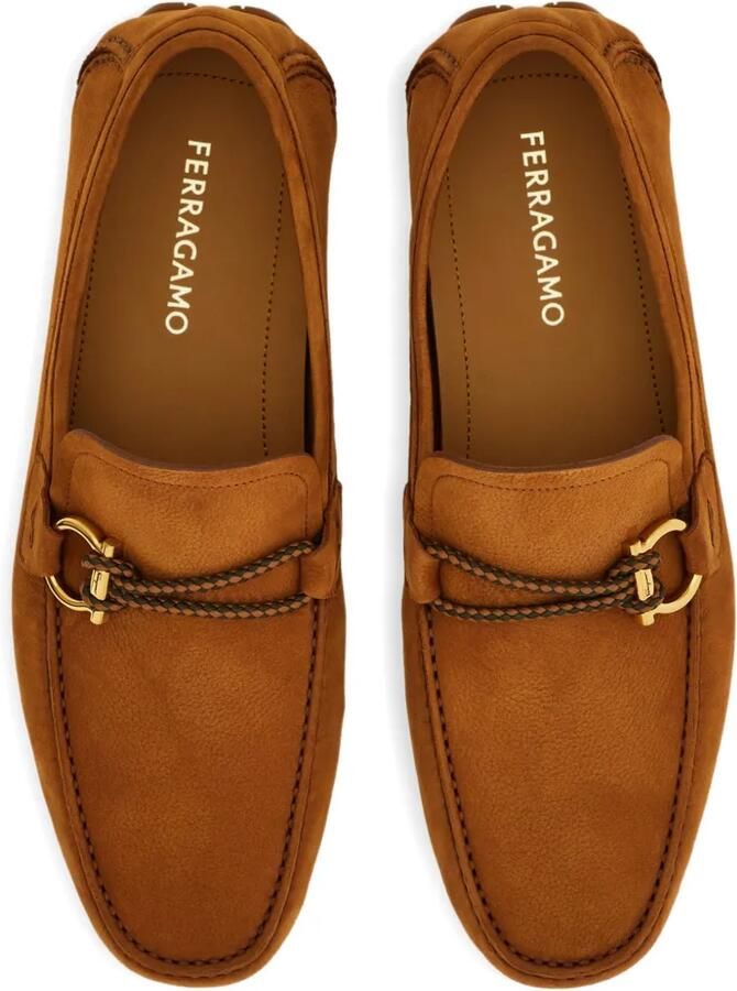 Ferragamo Loafers met vierkante neus Bruin - Foto 3