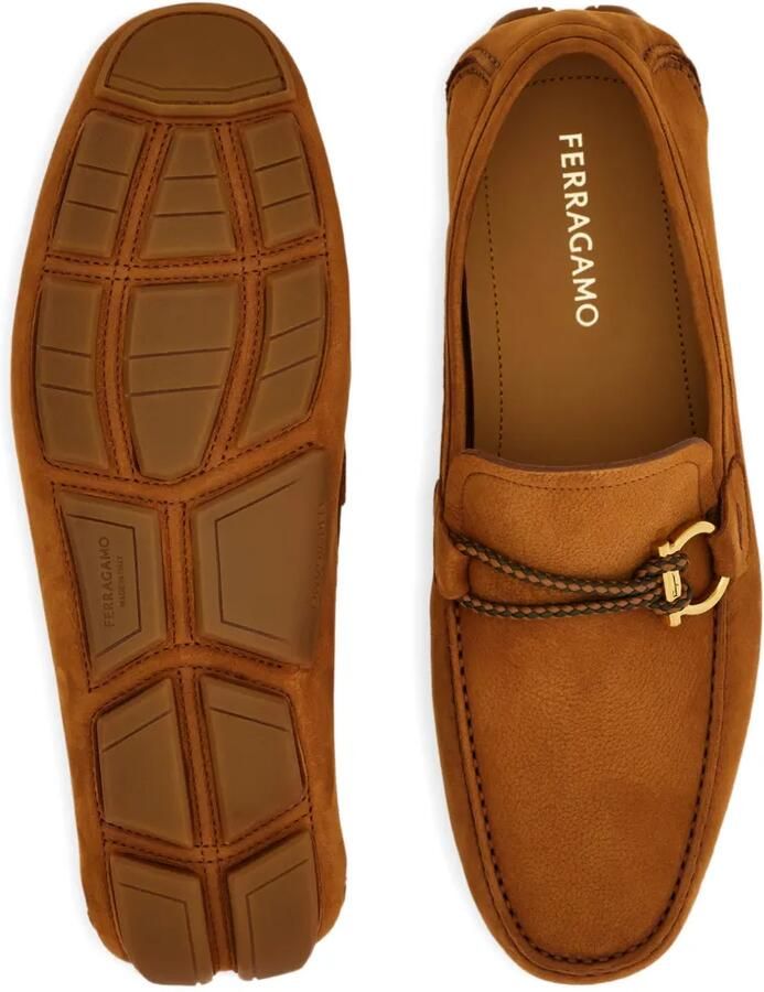 Ferragamo Loafers met vierkante neus Bruin - Foto 2