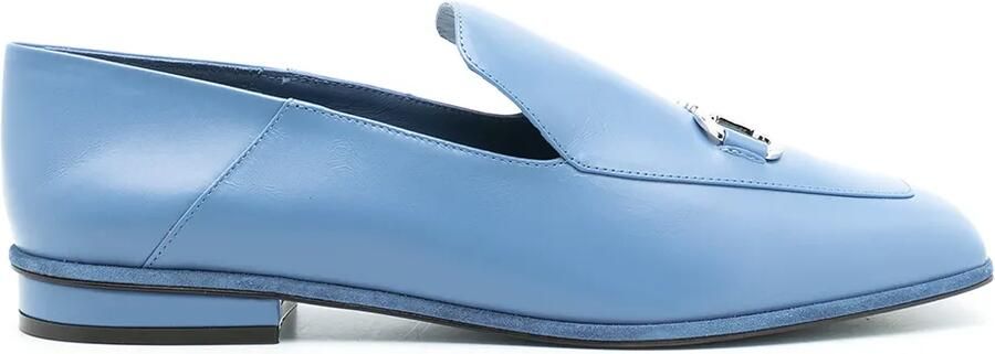 Ferragamo Loafers met vierkante neus Zwart