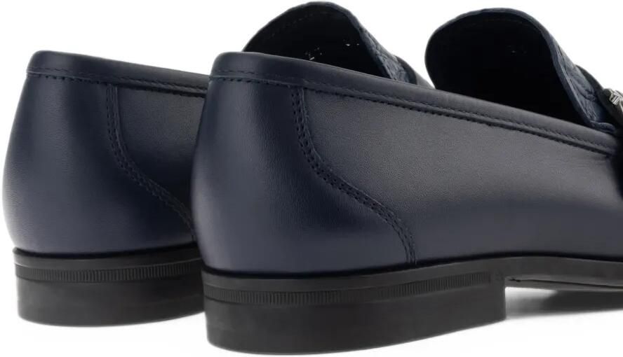 Ferragamo loafers with Gancini ornament Blauw - Foto 5
