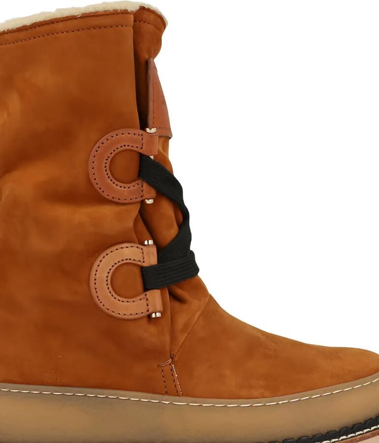 Ferragamo Loop Kid suède laarzen Bruin - Foto 2