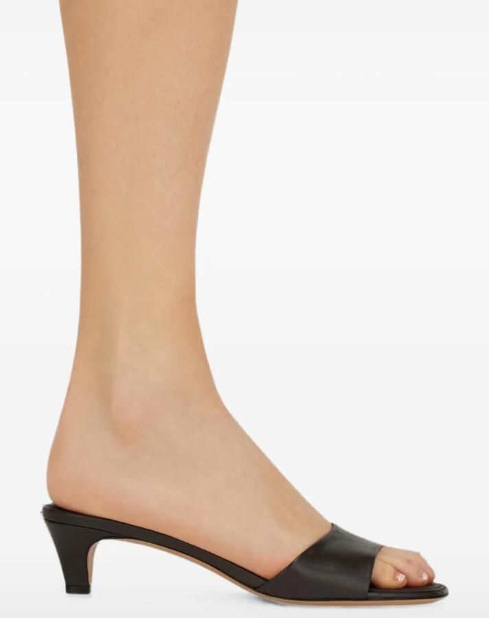 Ferragamo Low-top slippers met hak Zwart - Foto 3