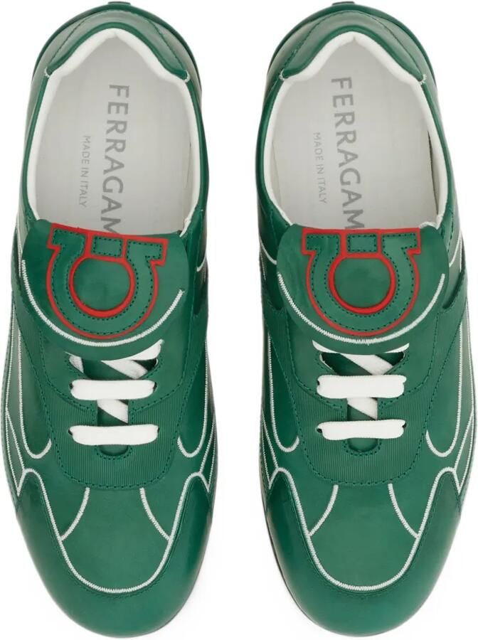 Ferragamo low-top sneakers Citymatch Capsule Groen - Foto 4