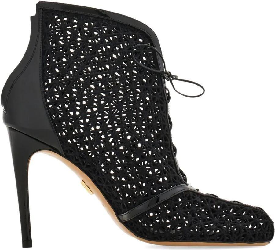 Ferragamo Macramé enkellaarzen Zwart