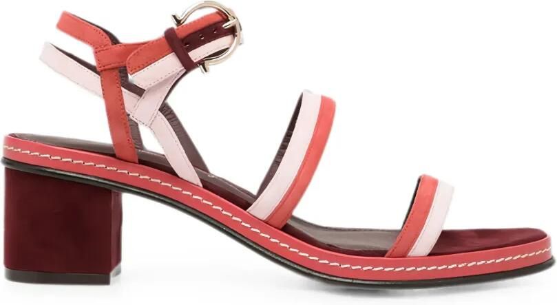 Ferragamo Maloy sandalen met meerdere bandjes Rood