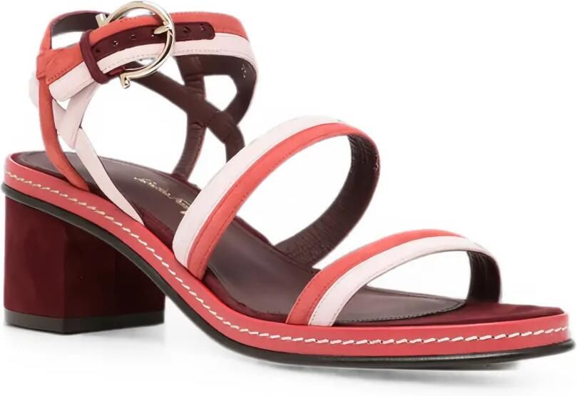 Ferragamo Maloy sandalen met meerdere bandjes Rood - Foto 2