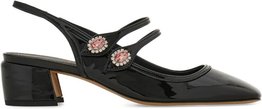 Ferragamo Mary Jane slingback pumps Zwart