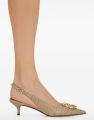 Ferragamo Maxi Gancini slingback pumps Beige - Beige