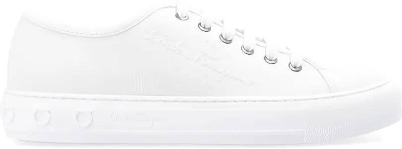 Ferragamo Mediterranean canvas sneakers Wit