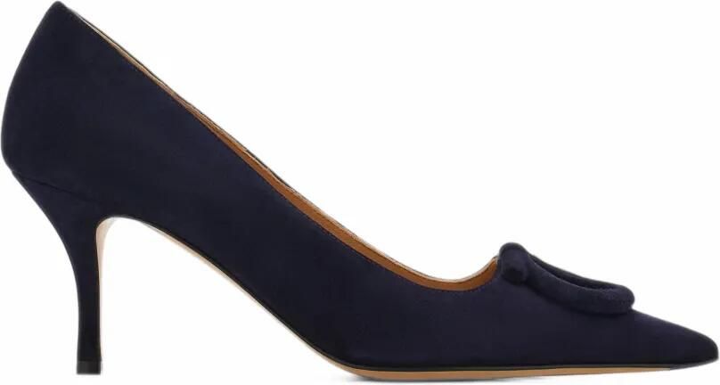 Ferragamo mid-heel maxi Gancini pumps Blauw
