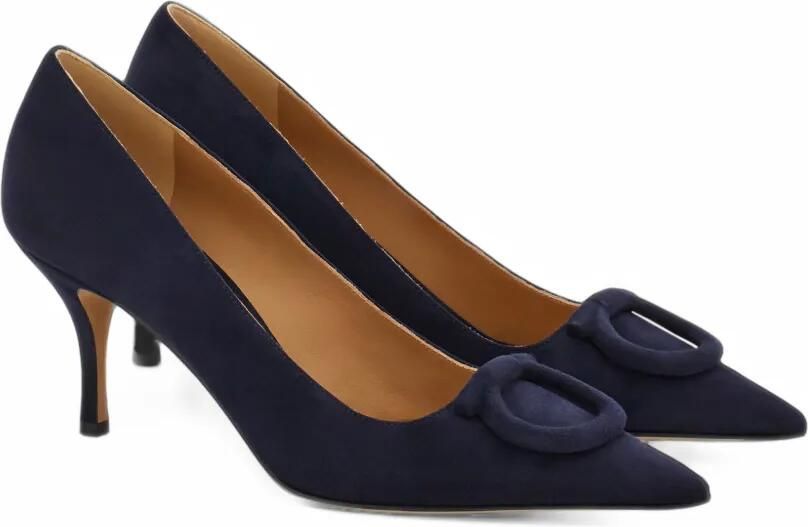Ferragamo mid-heel maxi Gancini pumps Blauw - Foto 4