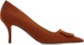 Ferragamo mid-heel maxi Gancini pumps Bruin - Bruin