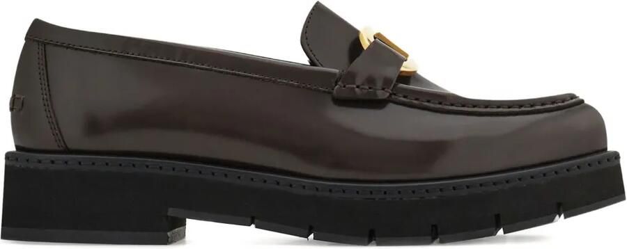 Ferragamo Mocassins met Gancini ornament Bruin