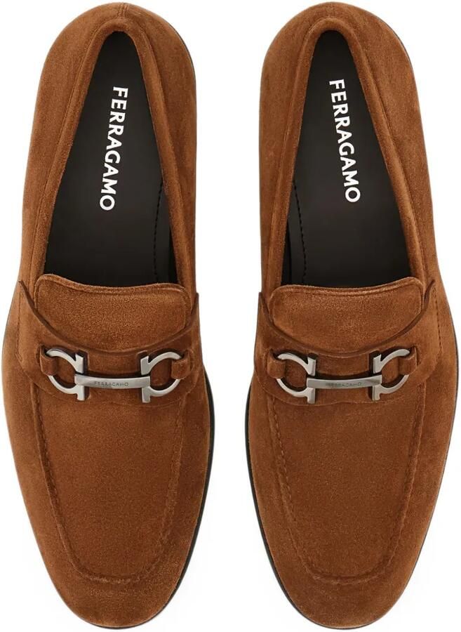 Ferragamo Moccasins with Gancini ornament Bruin - Foto 4