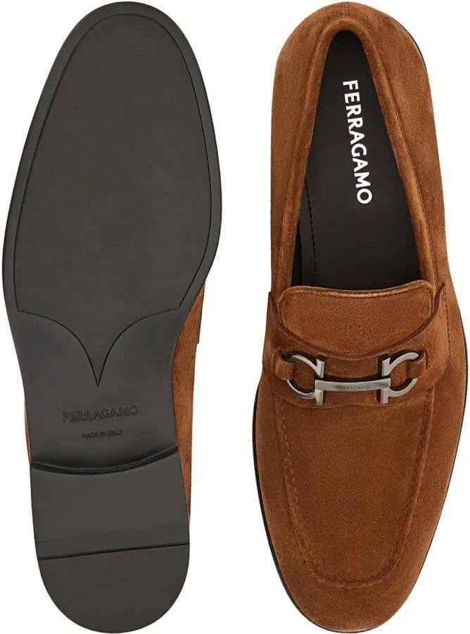 Ferragamo Moccasins with Gancini ornament Bruin - Foto 3