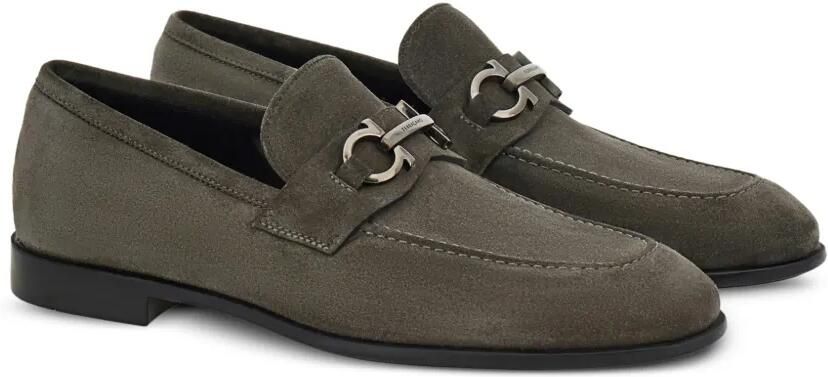 Ferragamo moccasins with Gancini ornament Grijs - Foto 2