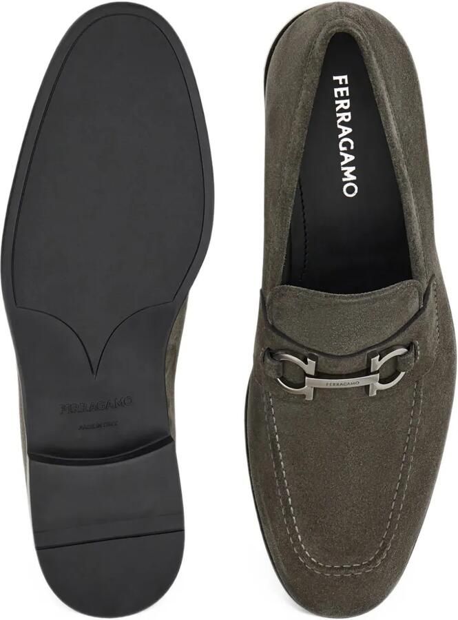 Ferragamo moccasins with Gancini ornament Grijs - Foto 4