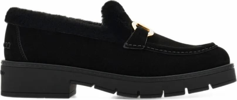 Ferragamo moccasins with Gancini ornament Zwart