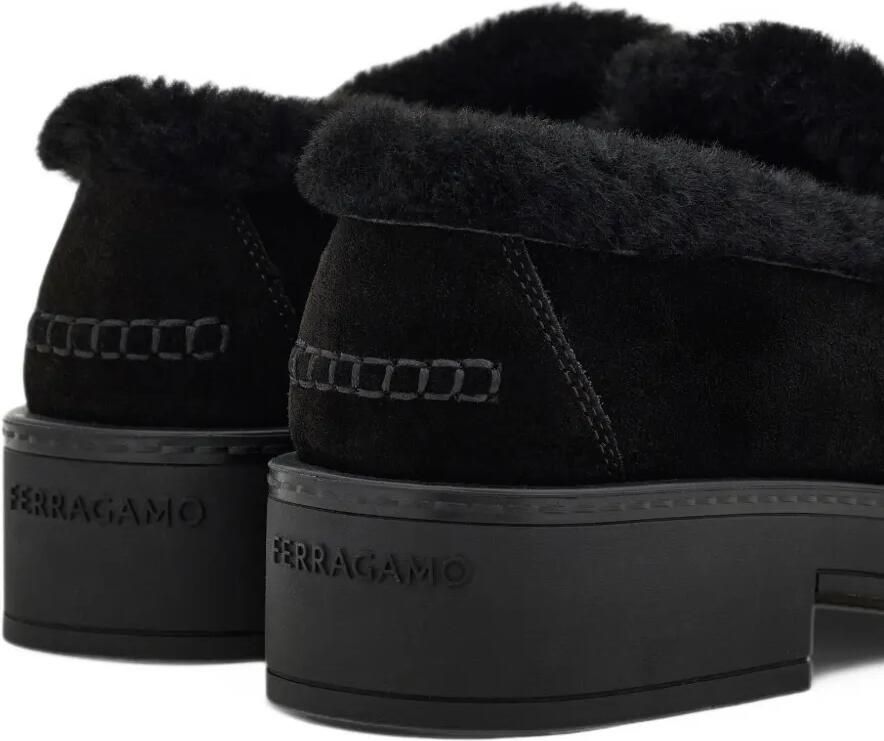 Ferragamo moccasins with Gancini ornament Zwart - Foto 2