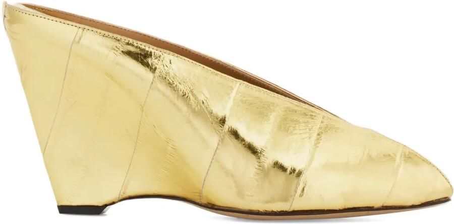 Ferragamo Muiltjes met open neus Goud
