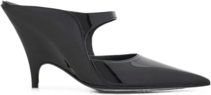 Ferragamo Muiltjes met sleehak Zwart