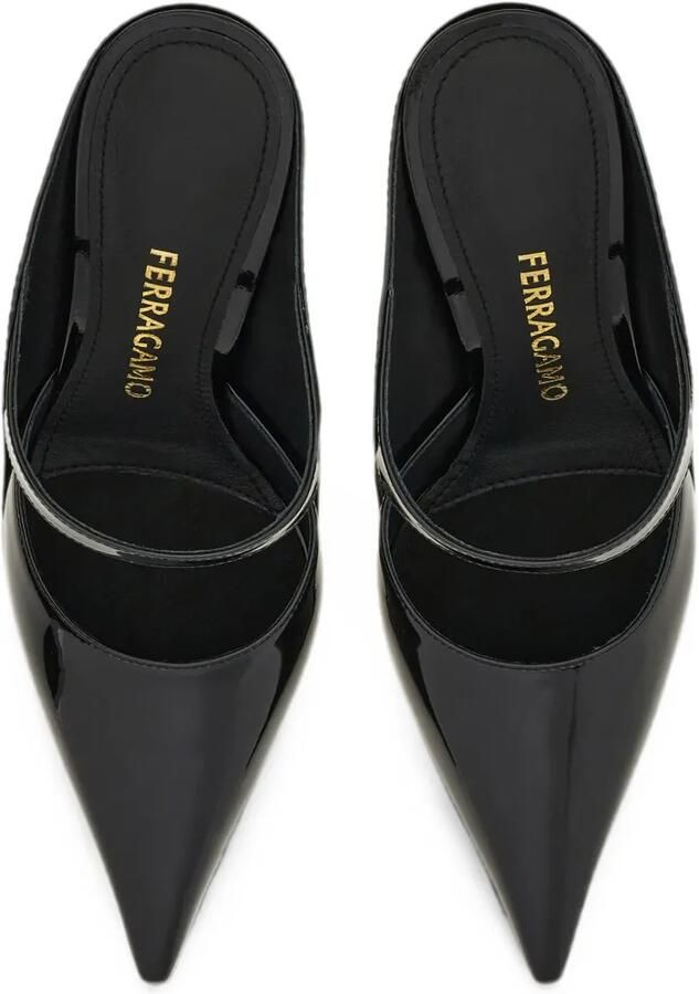 Ferragamo Muiltjes met sleehak Zwart - Foto 2