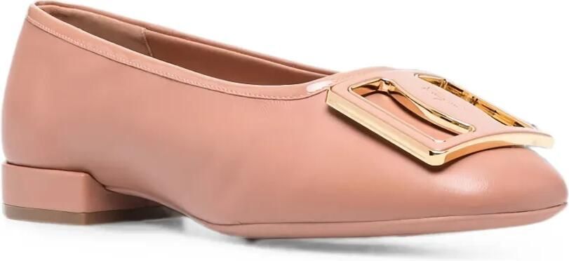 Ferragamo Myrna platte pumps met gesp Roze