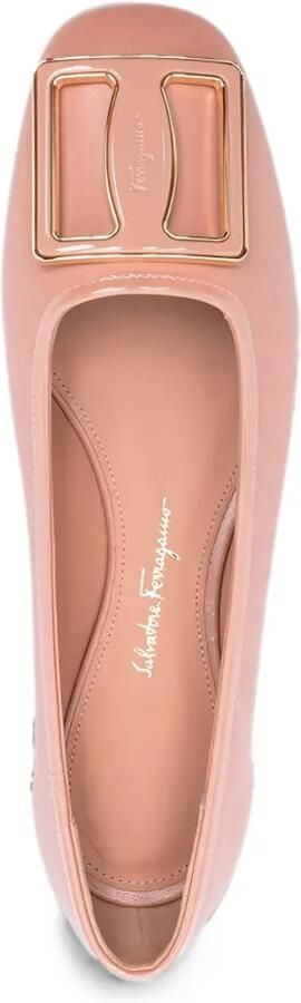 Ferragamo Myrna platte pumps met gesp Roze - Foto 2