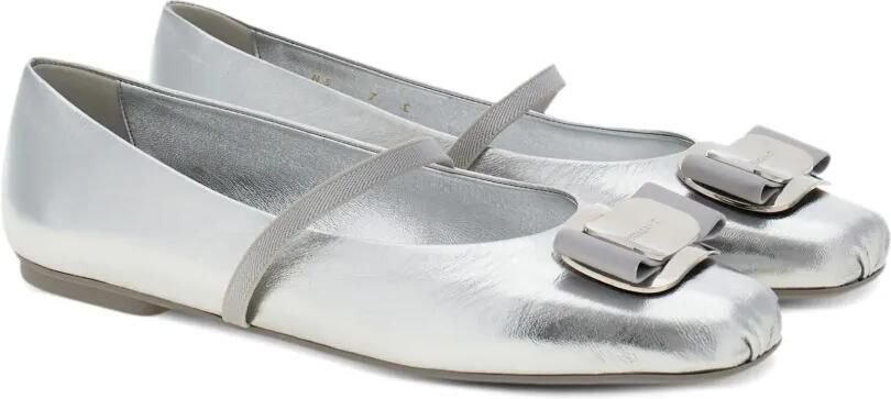 Ferragamo New Vara ballerina's Zilver - Foto 4