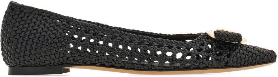 Ferragamo New Vara ballerina's Zwart